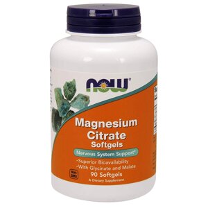 Минералы magnesium citrate, 90 softgels.