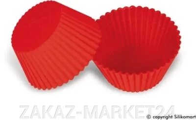 Мини-формы из силикона рифленые для выпечки, силиконовая, Silikomart Италия CUP01/CS, 25.420.01.0065 от компании «ZAKAZ-MARKET24 - фото 1