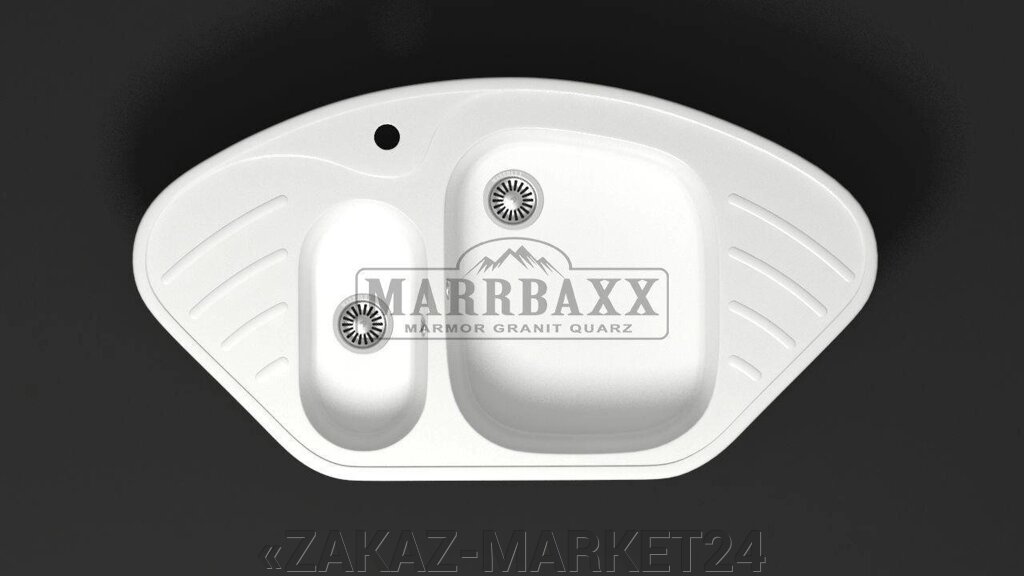 Мойка кухонная Marbaxx матовая Модель 23 угловая от компании «ZAKAZ-MARKET24 - фото 1