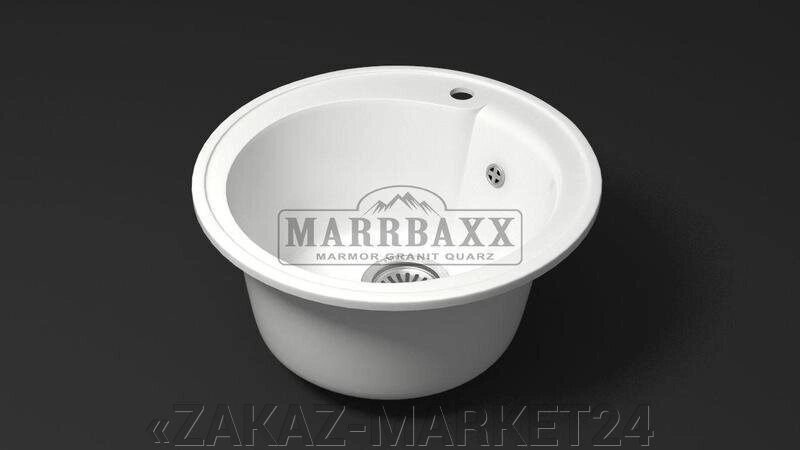 Мойка кухонная Marbaxx Венди Z4 белый лед от компании «ZAKAZ-MARKET24 - фото 1