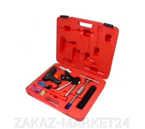 Набор инструментов для безпокрасочного удаления вмятин с термопистолетом 32 пр от компании «ZAKAZ-MARKET24 - фото 1