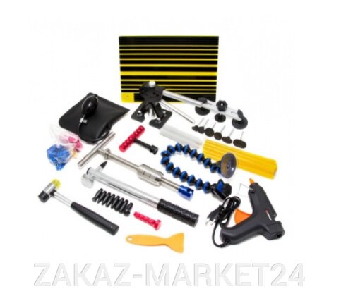 Набор инструментов для безпокрасочного удаления вмятин с термопистолетом 55 пр. Forsage от компании «ZAKAZ-MARKET24 - фото 1