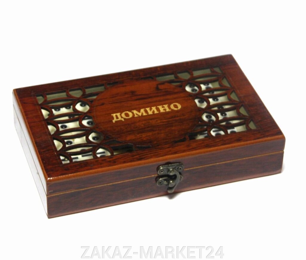 Настольная игра Домино в шкатулке от компании ZAKAZ-MARKET24 - фото 1