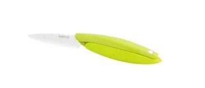 Нож Mastrad, керамическое лезвие 10 см, зеленая ручка - в прозрачной коробке F22208