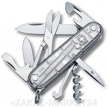 Нож VICTORINOX Мод. CLIMBER SILVERTECH TRANSLUCENT от компании «ZAKAZ-MARKET24 - фото 1