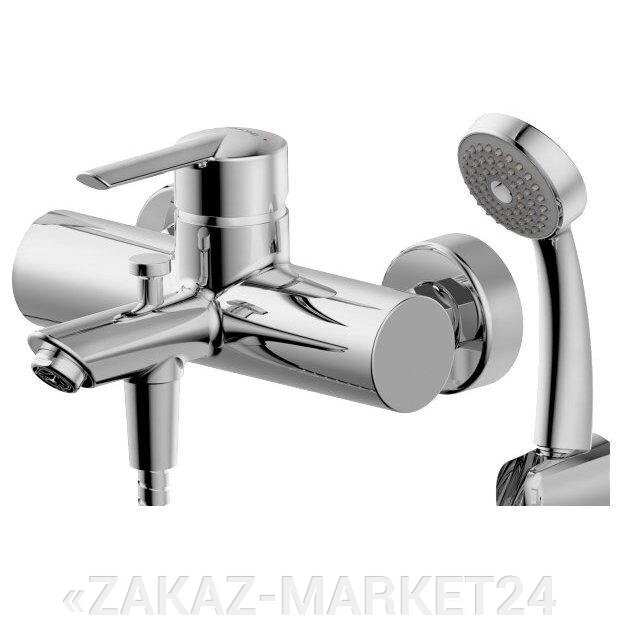 Однорычажный смеситель для ванны с душем Bravat Varuna F6134187CP-B-RUS от компании «ZAKAZ-MARKET24 - фото 1