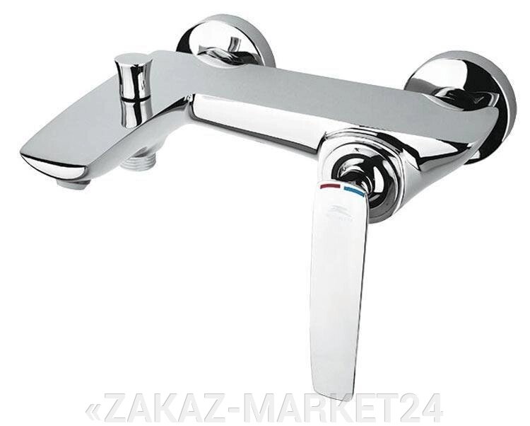 Однорычажный смеситель для ванны с душем Rubineta Aero-10 от компании «ZAKAZ-MARKET24 - фото 1
