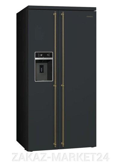 Отдельностоящий холодильник Side-by-Side Smeg SBS8004AO от компании «ZAKAZ-MARKET24 - фото 1