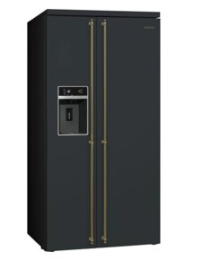 Отдельностоящий холодильник Side-by-Side Smeg SBS8004AO