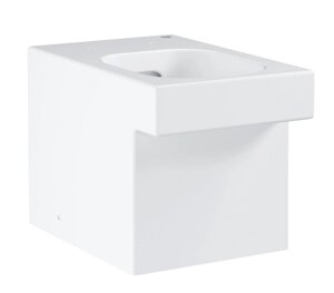 Унитаз GROHE Cube Ceramic напольный приставной, безободковый, альпин-белый (3948500H)