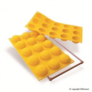 Форма для выпечки, силиконовая, Silikomart Италия SF073/F&F SMALL DAHLIA, 20.073.61.0063