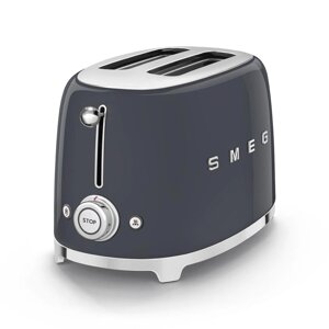 Тостер SMEG TSF01GREU на 2 ломтика, Цвет серый