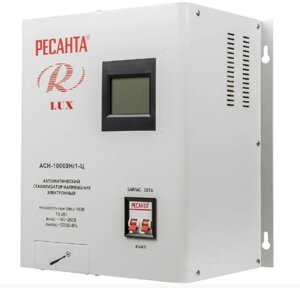 Стабилизатор напряжения электронный (релейный) 10 кВт - Ресанта ACH-10000Н/1-Ц -настенный