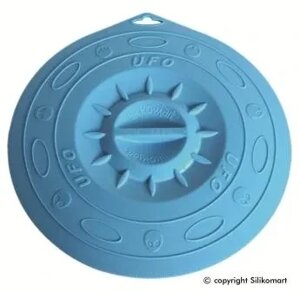 Крышка Silikomart Ø295мм. силикон, голубая, UFO/029F, 72.290.22.0062