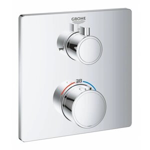 Термостатический смеситель для ванны GROHE Grohtherm с переключателем на 2 положения ванна-душ