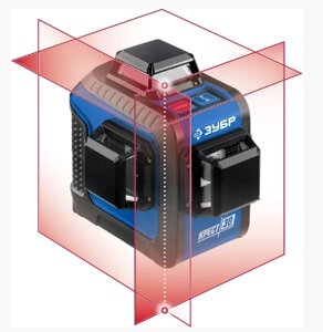 ЗУБР линейный лазерный нивелир КРЕСТ 3D 34908_z01 Профессионал