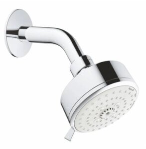 Верхний душ GROHE New Tempesta 100, 3 режима струи, душевой кронштейн шаровый шарнир вращающийся