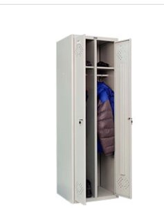 Металлический шкаф для одежды Практик LS-21