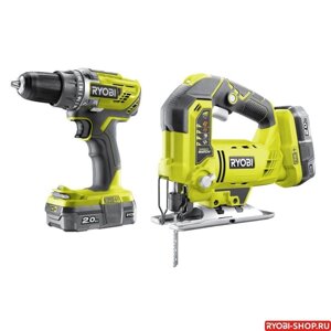 Набор инструментов Ryobi R18DDJS-220S