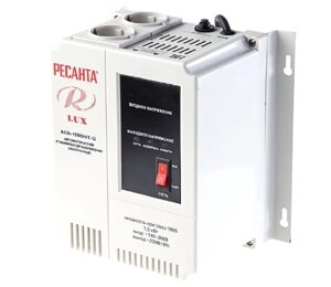 Стабилизатор напряжения электронный (релейный) 1.5 кВт - Ресанта ACH-1500Н/1-Ц - настенный