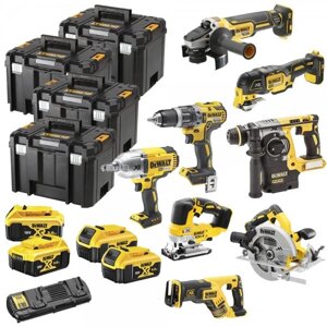 Набор из восьми инструментов бесщёточных DeWALT DCK865P4T