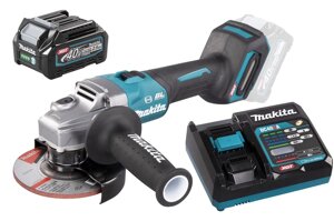 Угловая шлифовальная машина с диском 125 мм XGT Makita GA005GZ с аккумулятором и зарядным устройством