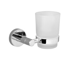 LEMARK "Стандарт" Аксессуары для ванной, стакан керам для зубных щеток с настенным держ (к/к 10) LM2136C