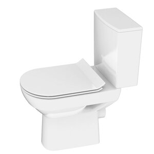 Унитаз-компакт Cersanit CITY NEW CLEAN ON 011, горизонтальный выпуск (S-KO-CIT011-3/5-COn-S-DL-w)