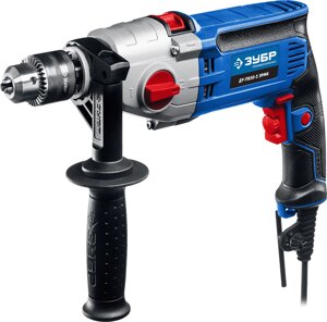 Дрель ударная двухскоростная + кейс Зубр ДУ-П850-2 ЭРМК