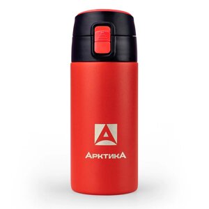 Термос ARCTICA DRINK (0,35л)(6ч)(металл)(с поилкой)-текстурный красный