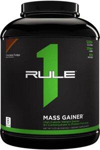 Гейнер R1 MASS GAINER, 6 LBS. (Chocolate Fudge)