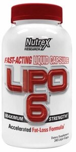 Жиросжигатель Lipo 6 , 120 liquid caps.