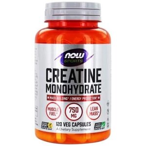 Now Foods креатин моногидрат CREATINE 750 MG., 120 CAPS.