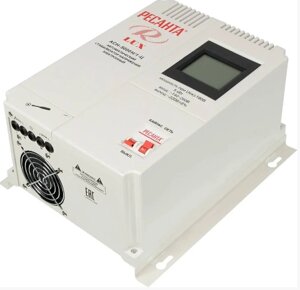 Стабилизатор напряжения электронный (релейный) 5 кВт - Ресанта ACH-5000Н/1-Ц - настенный
