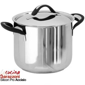 Кастрюля 20см. 5л. Barazzoni Silicon pro inox (28510102080)