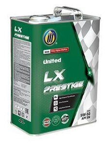 Масло моторное United Oil LX Prestige 5w-50 - 1 л.