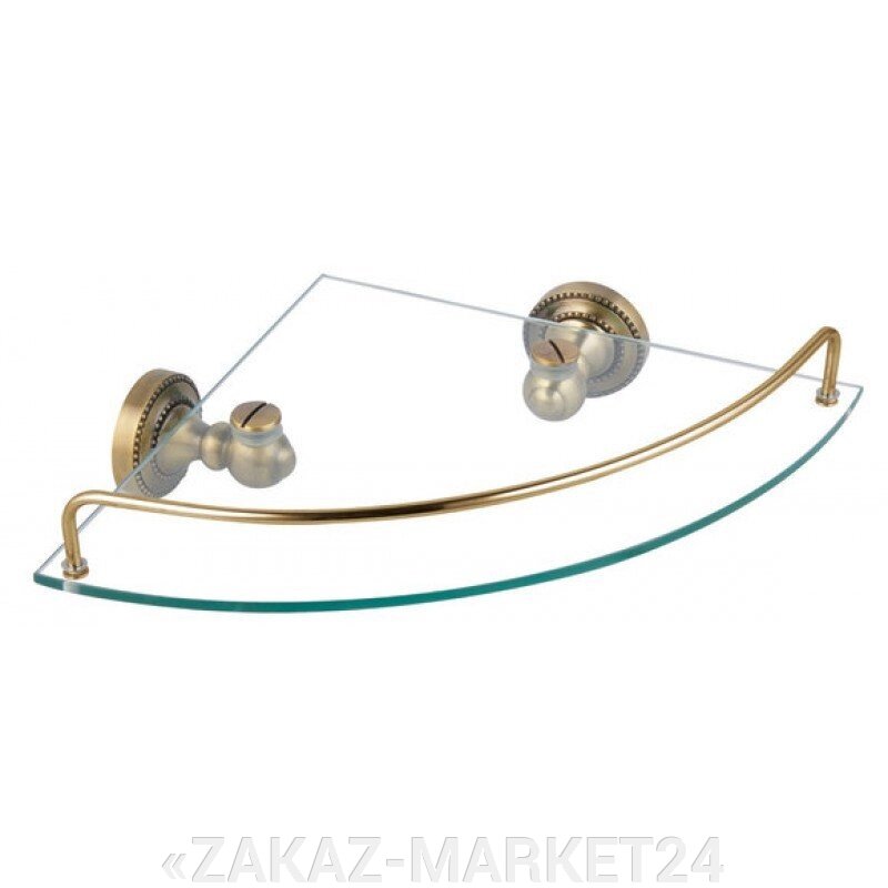 Полка Fixsen Antik FX-61103А стеклянная угловая от компании «ZAKAZ-MARKET24 - фото 1