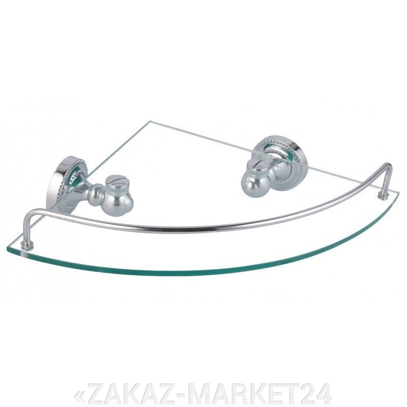 Полка Fixsen Style FX-41103А стеклянная угловая от компании «ZAKAZ-MARKET24 - фото 1
