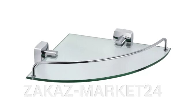 Полка стеклянная угловая FX-61303A (к/к 5) от компании «ZAKAZ-MARKET24 - фото 1