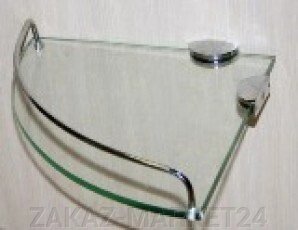 Полка угловая стеклянная Аквалиния (Z-103) от компании «ZAKAZ-MARKET24 - фото 1