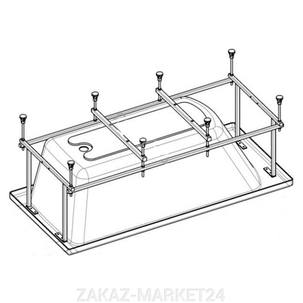 ROCA МОНТАЖ КОМПЛЕКТ К А/В EASY 150X70 ZRU9302906 от компании ZAKAZ-MARKET24 - фото 1