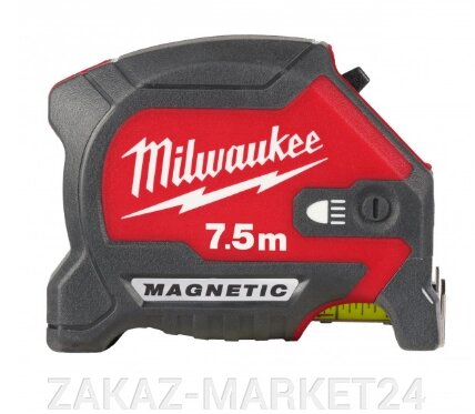 РУЛЕТКА С ПОДСВЕТКОЙ MILWAUKEE MAGNETIC TAPE MEASURE 7.5М от компании «ZAKAZ-MARKET24 - фото 1