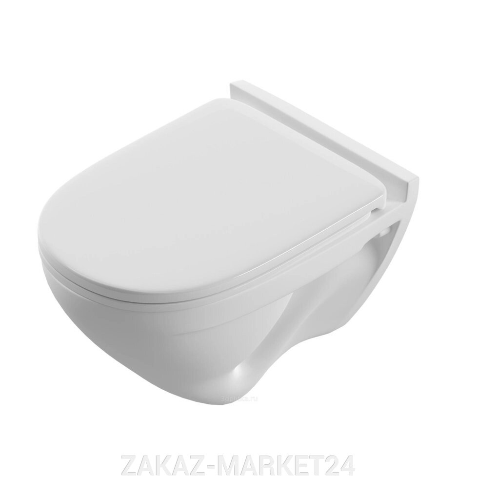 SANITA LUXE Унитаз подвесной Attica Luxe SL D УП с сиденьем из дюропласта  ATCSLWH0102 от компании «ZAKAZ-MARKET24 - фото 1