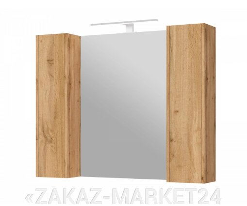 Шкаф зеркальный ЮВЕНТА BrxMC-100 Дуб Вотан от компании «ZAKAZ-MARKET24 - фото 1