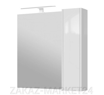 Шкаф зеркальный ЮВЕНТА BrxMC-80 Белый от компании ZAKAZ-MARKET24 - фото 1