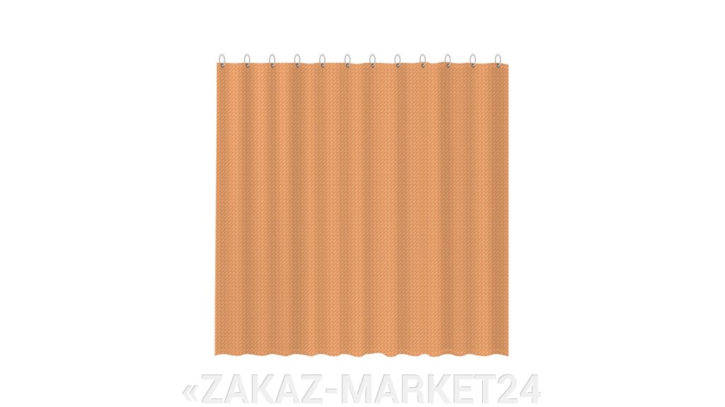 Шторка для ванной Fixsen FX-3003G, оранжевая от компании «ZAKAZ-MARKET24 - фото 1