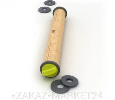 Скалка серый/зеленый Joseph Joseph Adjustable Rolling Pin (20086) от компании «ZAKAZ-MARKET24 - фото 1