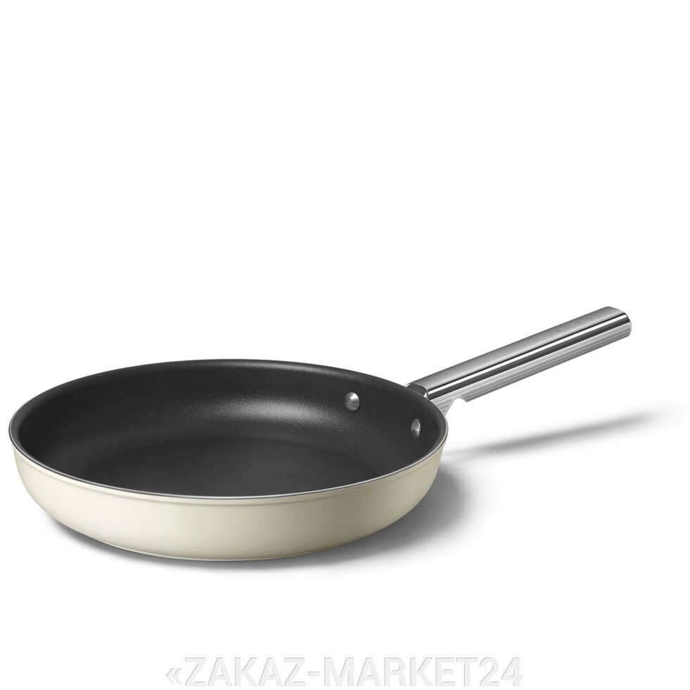 Сковорода классическая SMEG  CKFF2801CRM Кремовый от компании «ZAKAZ-MARKET24 - фото 1