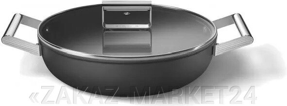 Сковорода универсальная Smeg CKFD2811BLM 28 см черный от компании «ZAKAZ-MARKET24 - фото 1