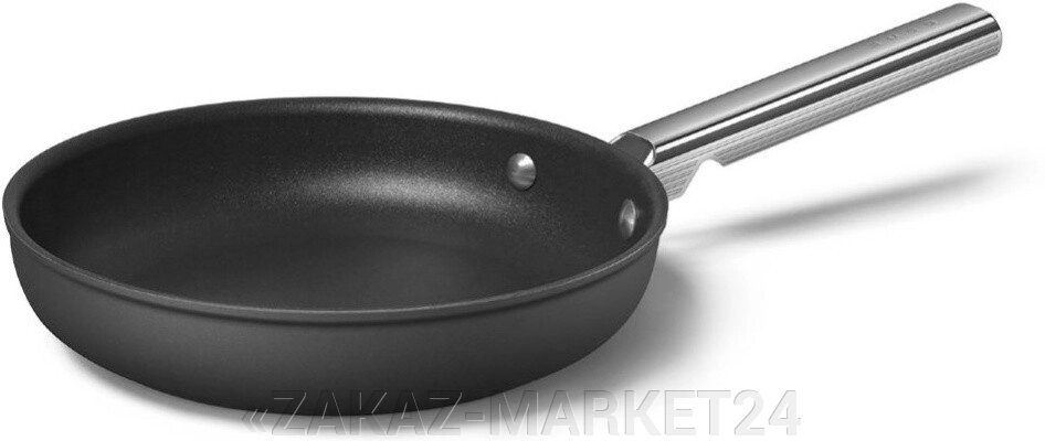 Сковорода универсальная Smeg CKFF2401BLM 24 см черная от компании «ZAKAZ-MARKET24 - фото 1